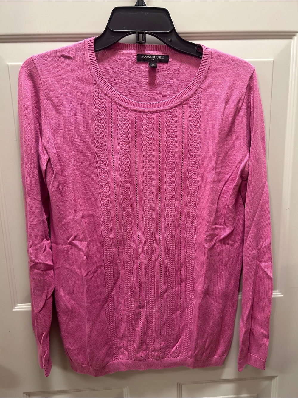 Banana Republic Pink Long Sleeve Lightweight Knit Top